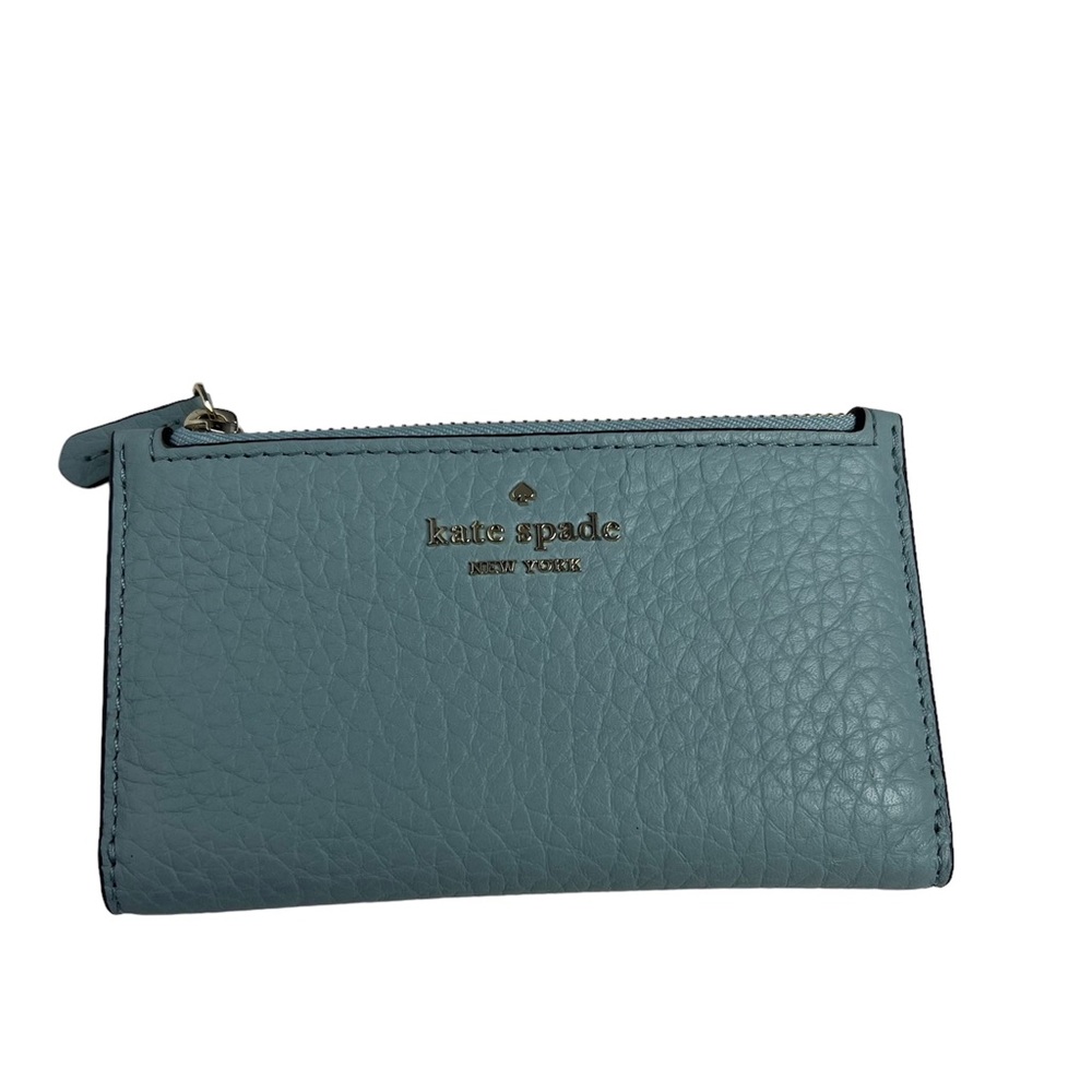 NWT Kate Spade Light Blue Slim Bifold Wallet